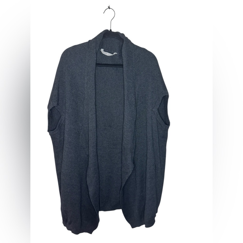 Athleta Restful Cocoon Wrap Cardigan Size S Grey - Picture 2 of 9